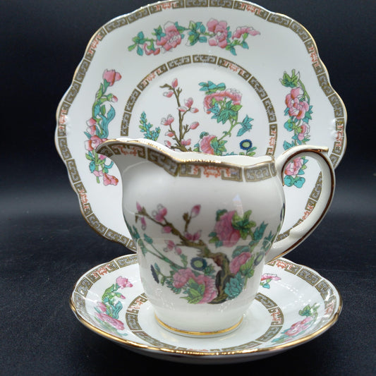 Duchess China Indian Tree β Vintage Bone China Replacements (Milk Jugs, Saucers, Cake Plate)