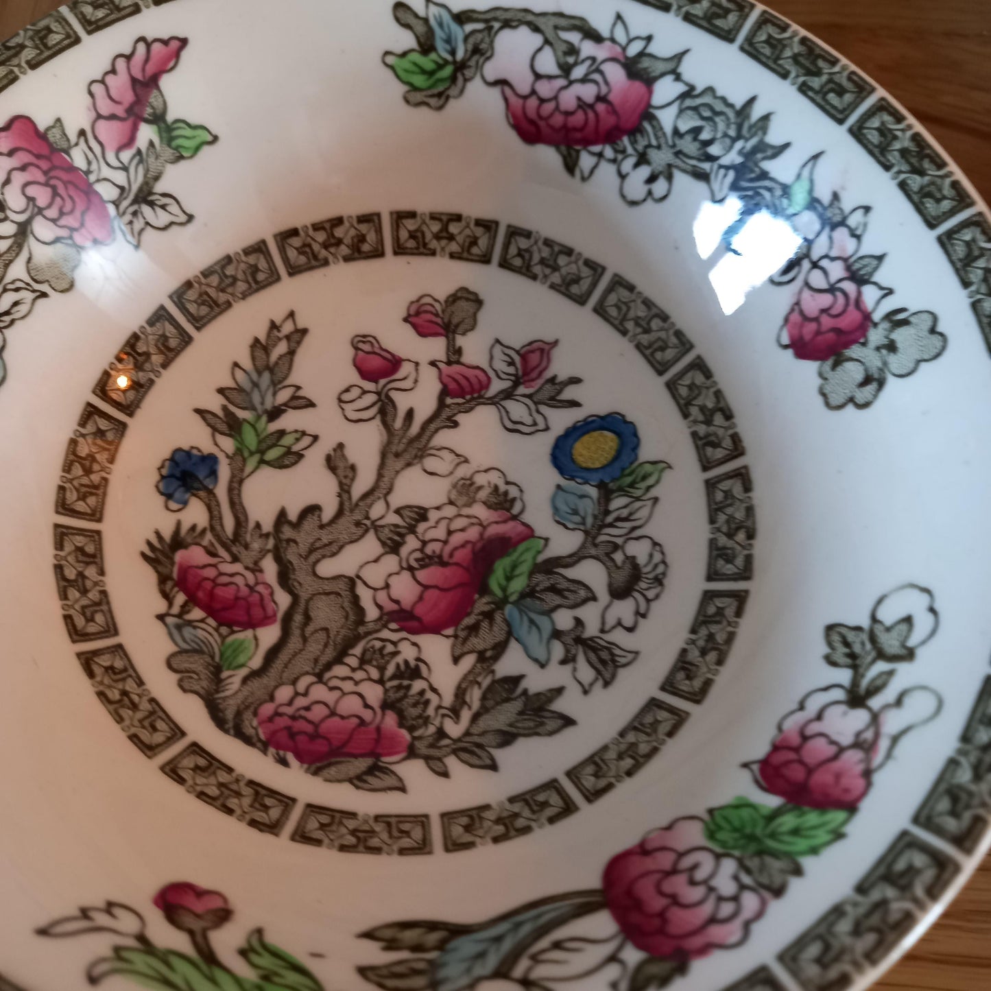 Johnson Bros Indian Tree Cereal Bowls — Set of 6 Vintage English Ironstone (6.5–7" Diameter)
