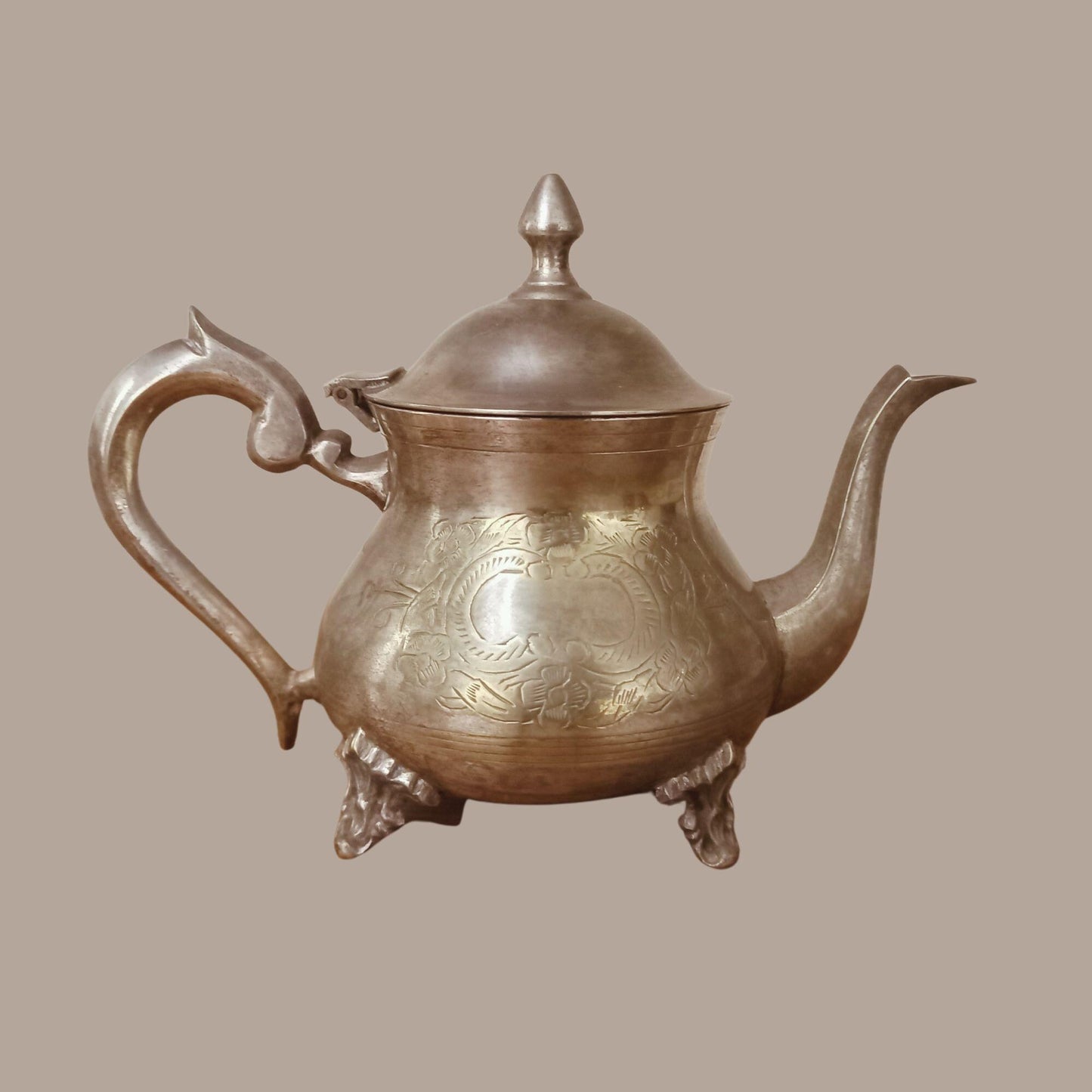Vintage EPNS Silver Teaset Trio Repurposed as Vases | Ornate Footed Teapot, Creamer & Sugar Bowl | Romantic Styling Decor | English Plate