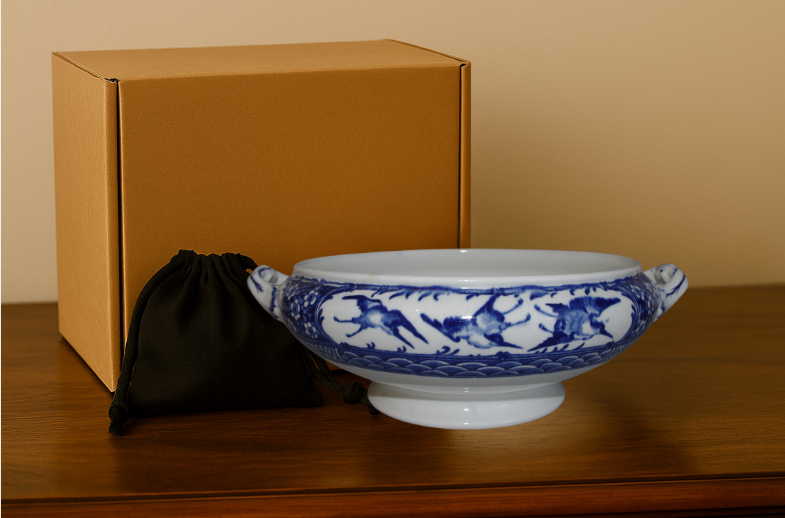 Antique Wedgwood Blue & White Tureen “Kyoto” Pattern | Rare 1930s Collector Piece | Decorative or Functional