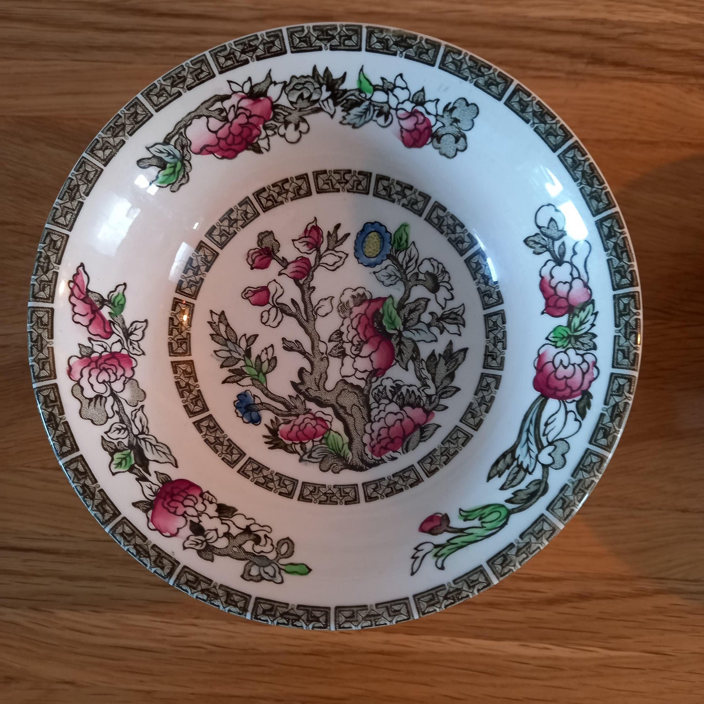 Johnson Bros Indian Tree Cereal Bowls — Set of 6 Vintage English Ironstone (6.5–7" Diameter)