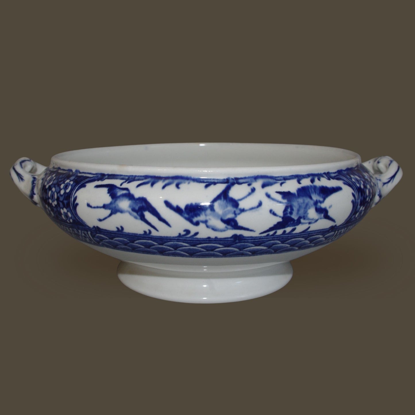 Antique Wedgwood Blue & White Tureen “Kyoto” Pattern | Rare 1930s Collector Piece | Decorative or Functional