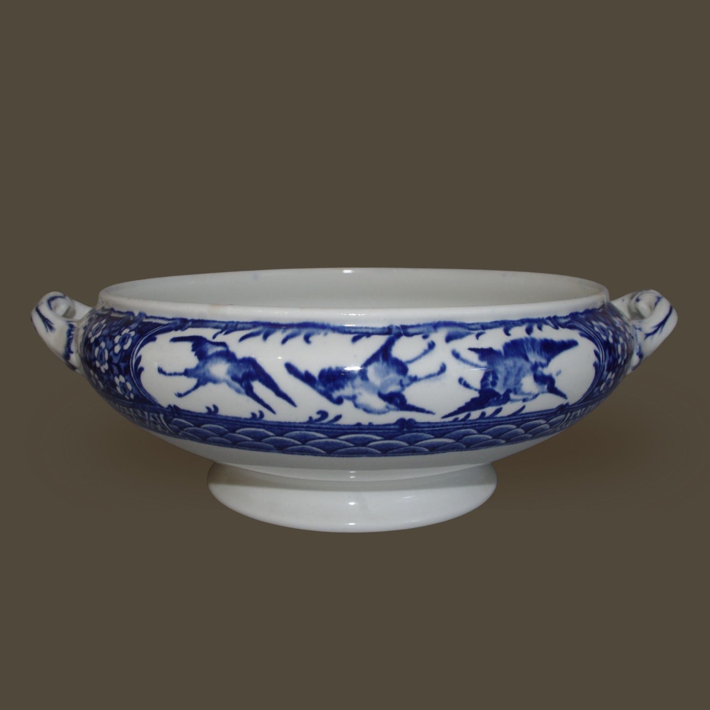 Antique Wedgwood Blue & White Tureen “Kyoto” Pattern | Rare 1930s Collector Piece | Decorative or Functional