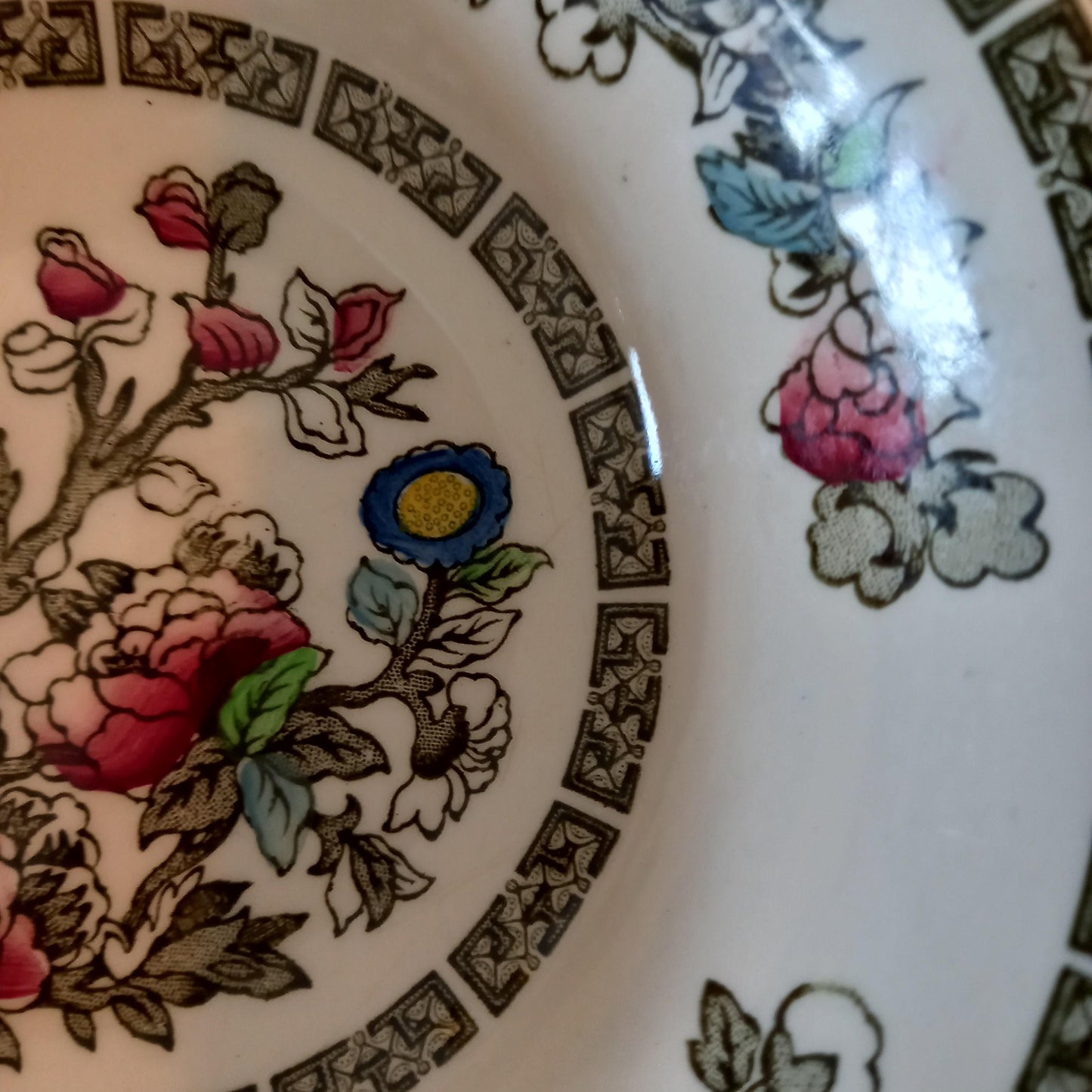 Johnson Bros Indian Tree Cereal Bowls — Set of 6 Vintage English Ironstone (6.5–7" Diameter)