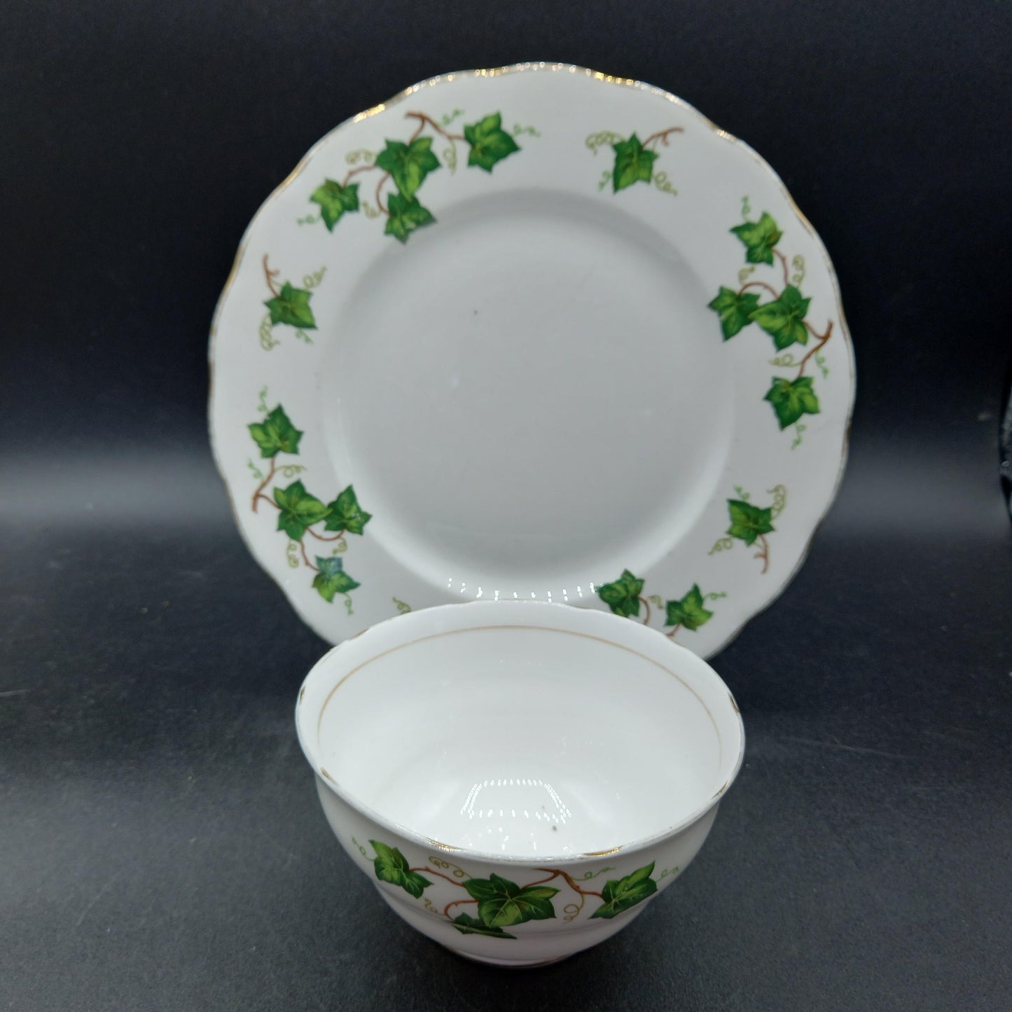 Colclough Ivy Leaf Bone China — Vintage English Tea Set Replacements (Individual Pieces Available)