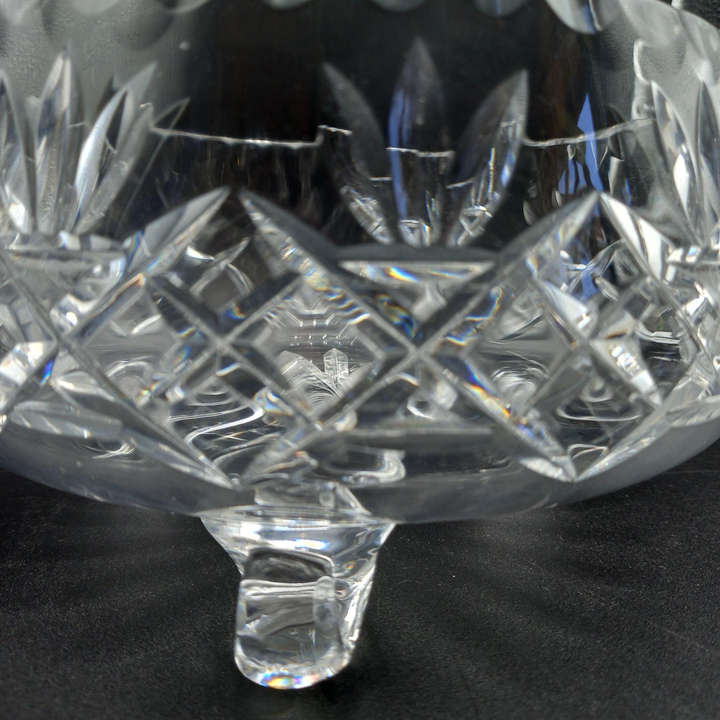 Vintage Footed Cut Glass Bowl | Mid-Century Georgian Revival | Summer Roses Ready | Complimentary Story & Care CardVintage Footed Cut Glass Bowl | Mid-Century Georgian Revival | Summer Roses Ready | Complimentary Story & Care Card