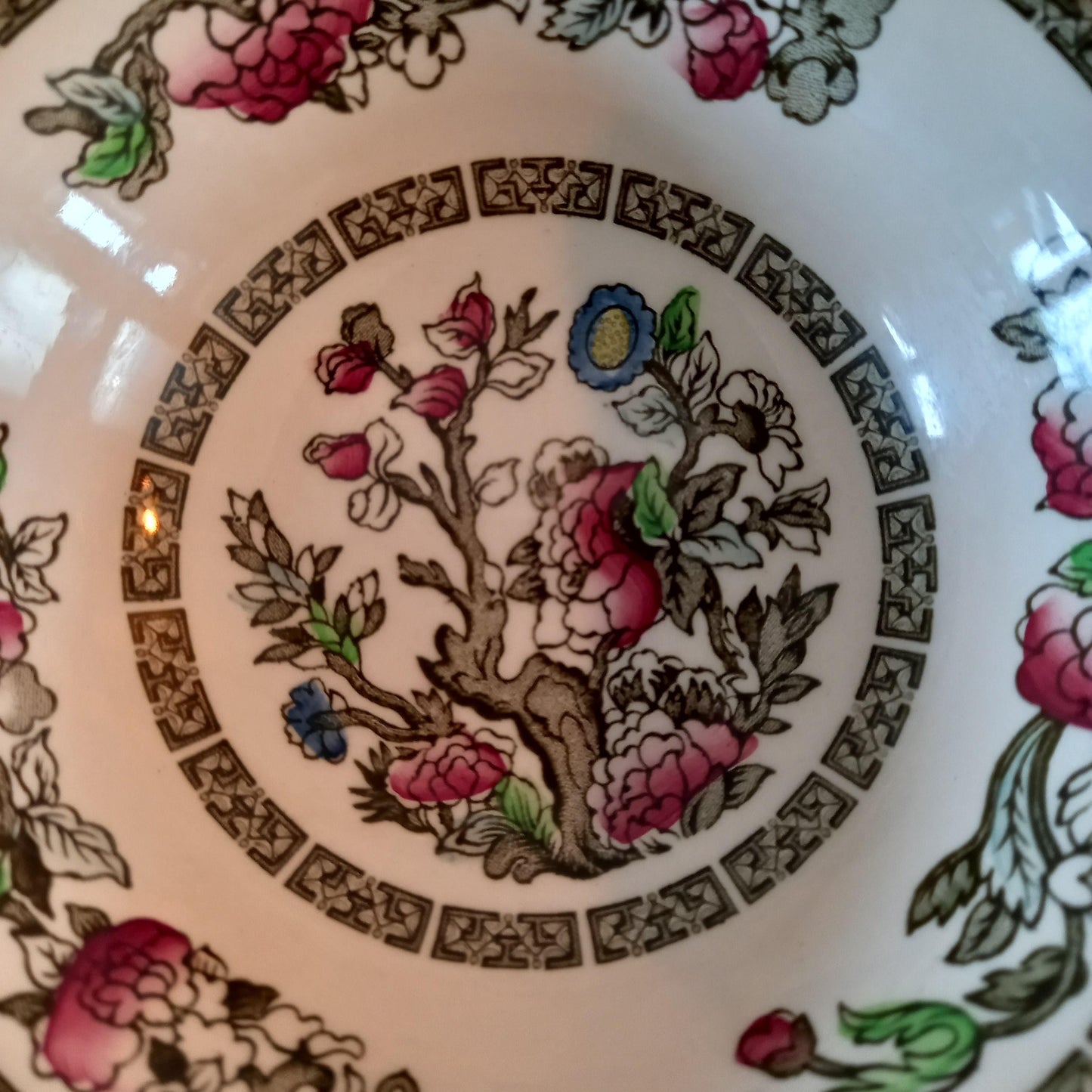 Johnson Bros Indian Tree Cereal Bowls — Set of 6 Vintage English Ironstone (6.5–7" Diameter)